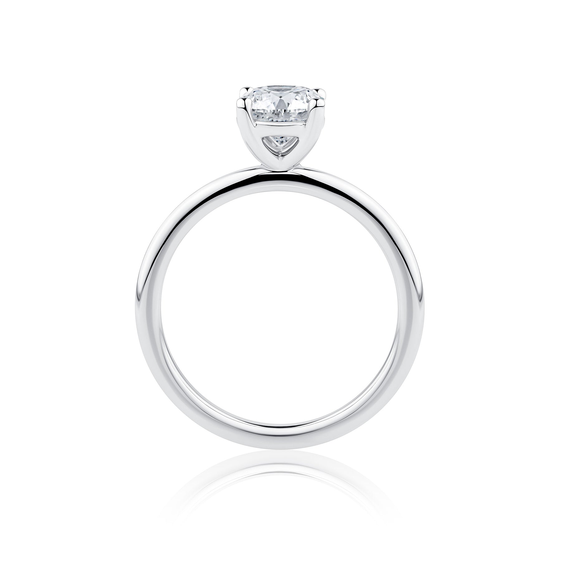 Everlasting 1.25ct TW Round Brilliant Lab-Grown Diamond Solitaire Engagement Ring in 18ct White Gold