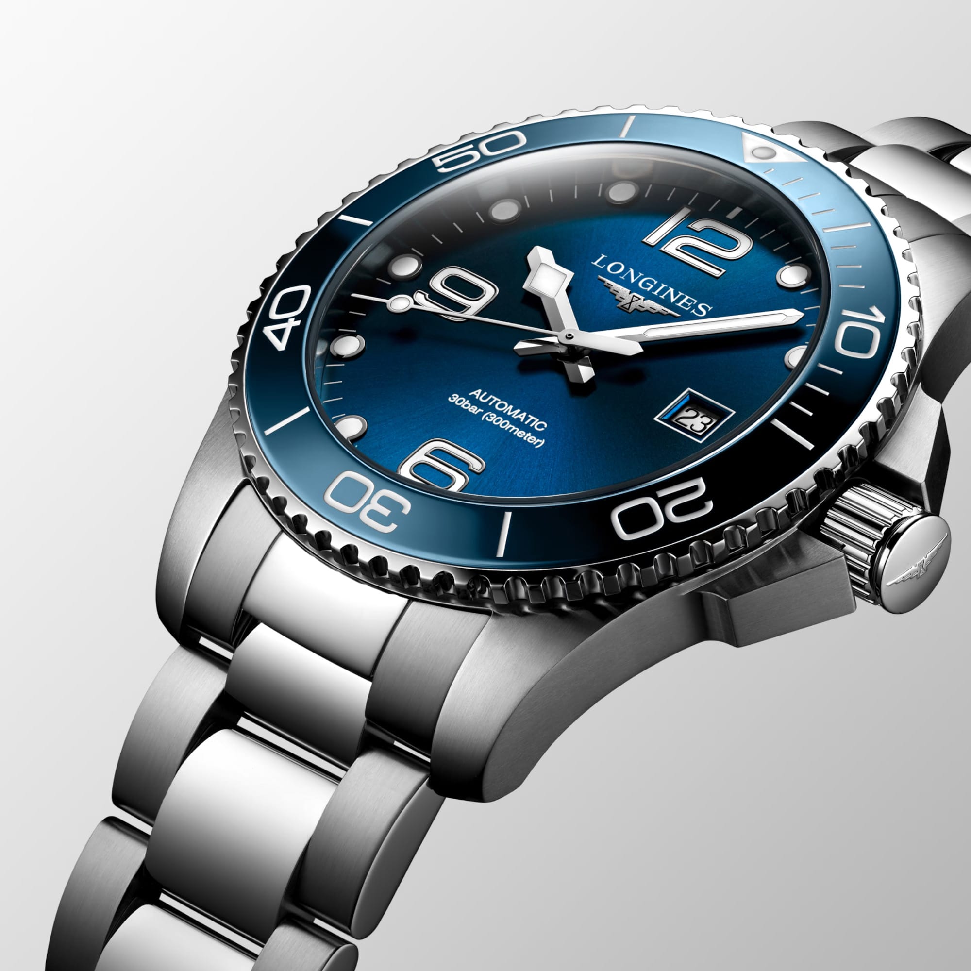 Longines HydroConquest Men's 43mm Stainless Steel Automatic Watch L3.782.4.96.6
