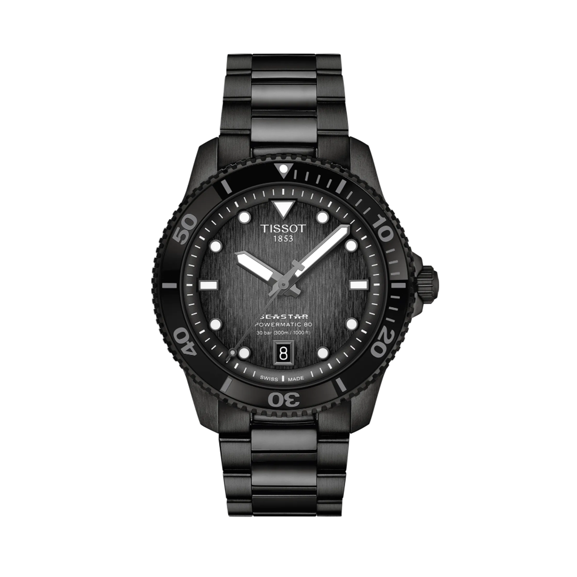 Tissot Seastar Men's 40mm Black PVD Automatic Watch T120.807.33.051.00