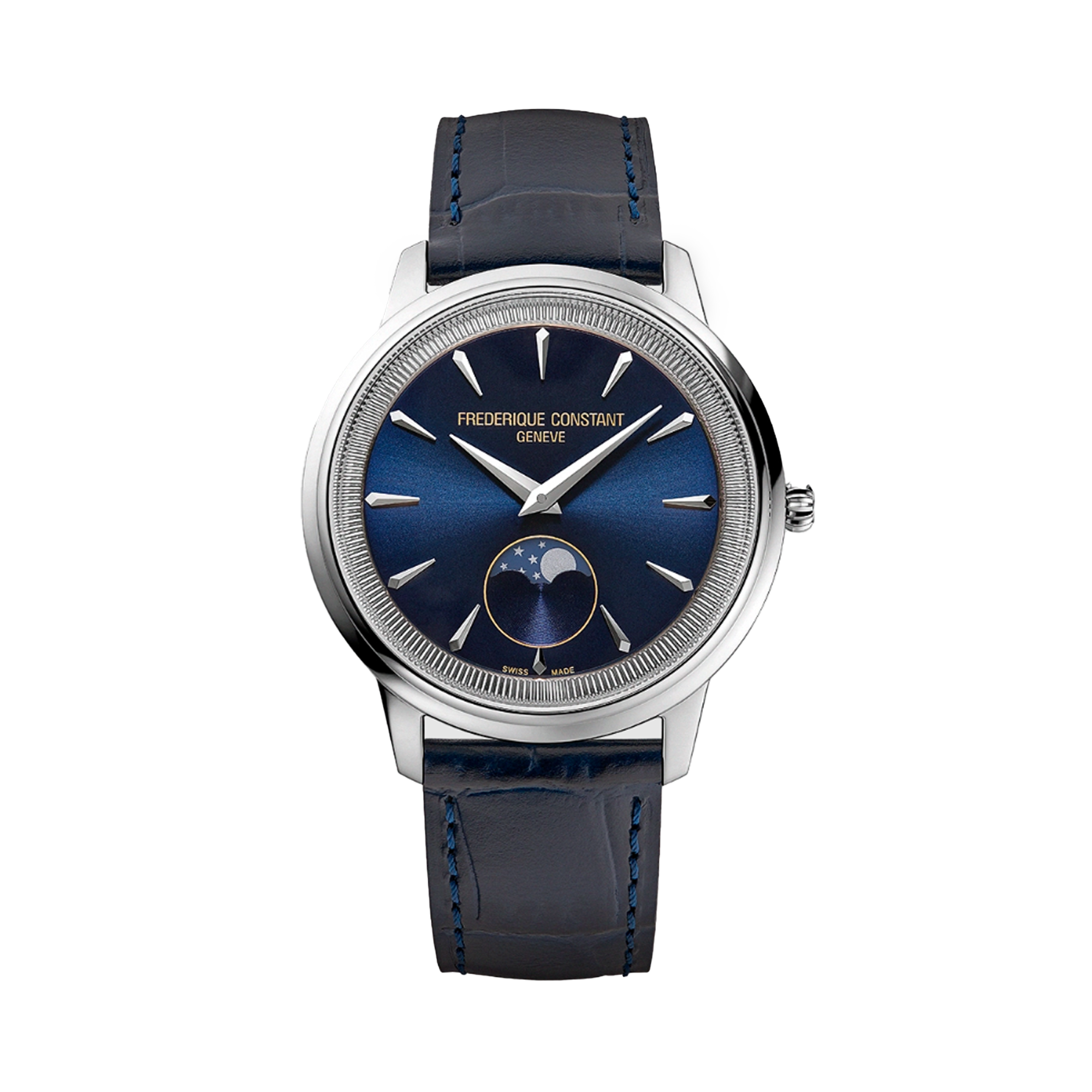 Frederique Constant 37mm Quartz Moonphase Watch FC-206N3S6