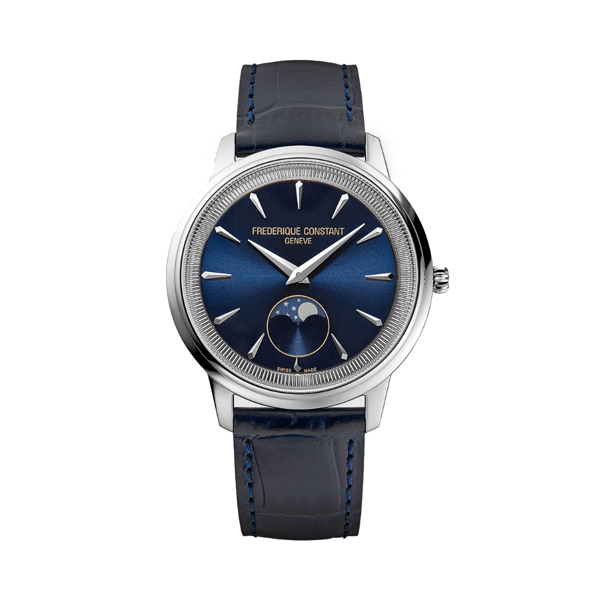 Frederique Constant 37mm Quartz Moonphase Watch FC-206N3S6