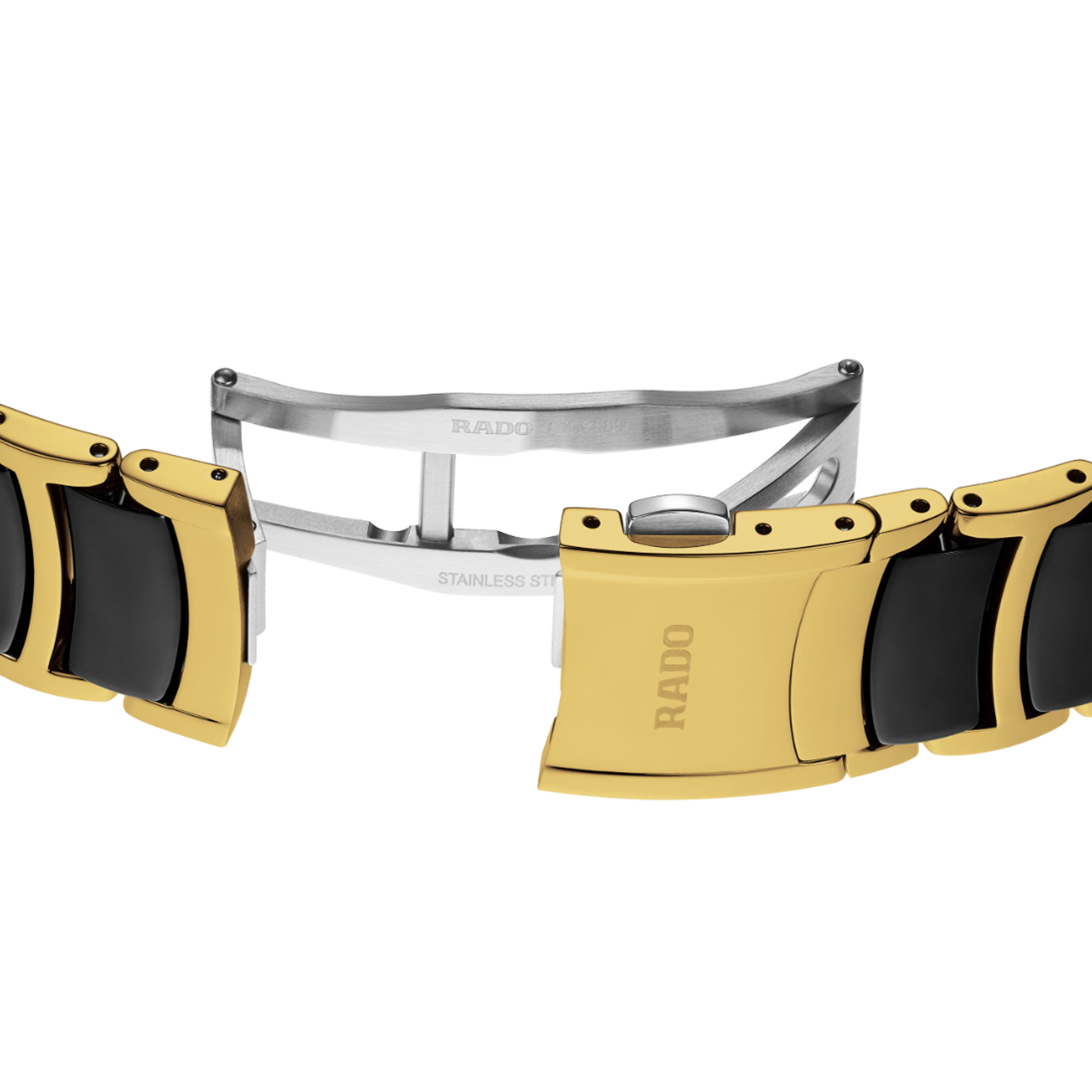 Rado Centrix Men's 39.50mm Ceramic & Yellow PVD Quartz Watch R30 022 712