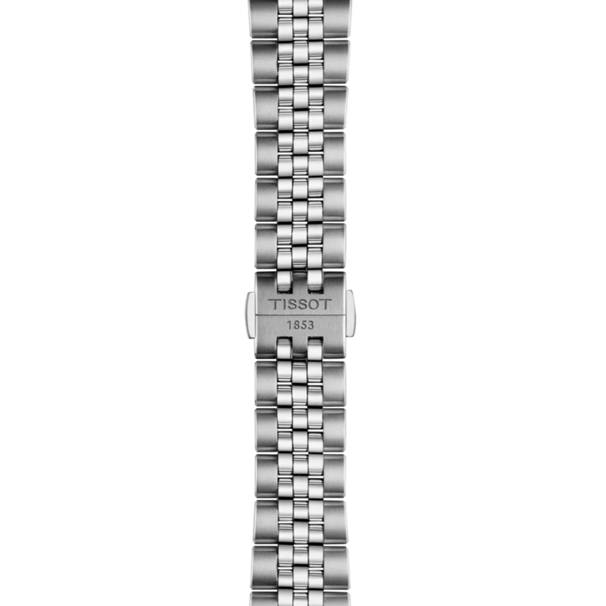 Tissot PR516 38mm T149.407.11.051.00 bracelet detail – stainless steel bracelet with butterfly clasp, push-buttons and interchangeable quick-release system