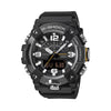 Casio G-SHOCK GGB100XMB-1A Mudmaster analogue digital watch with black resin band, metal bezel, Bluetooth connectivity, and quad sensor outdoor functions.