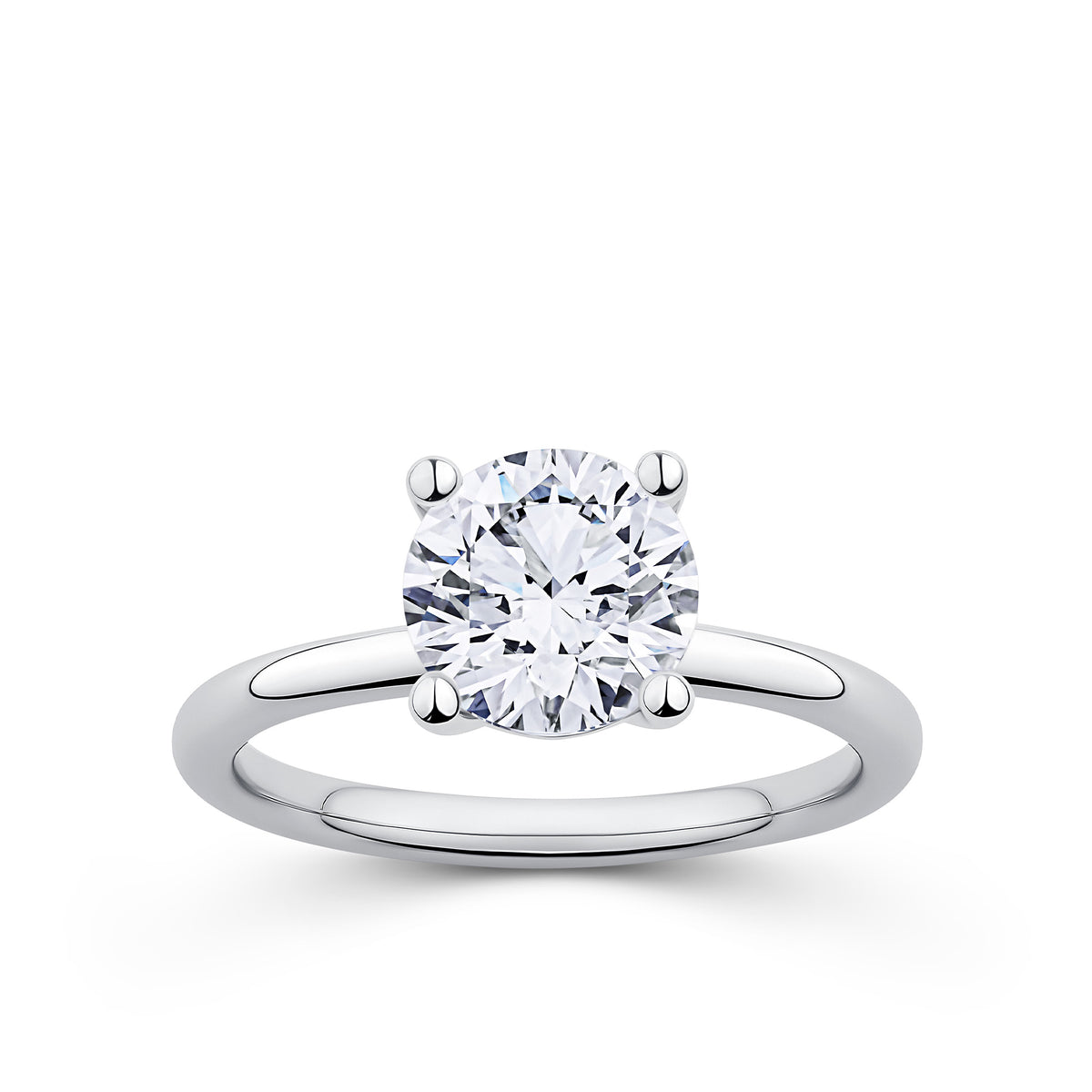 Everlasting 2.00ct TW Round Brilliant Lab-Grown Diamond Solitaire Engagement Ring in 18ct White Gold