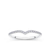 Everlasting Promise 0.12ct TW Lab-Grown Diamond Chevron Ring in 9ct White Gold