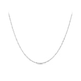 Singapore Link Chain in Sterling Silver