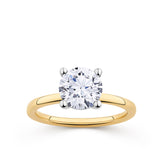 Everlasting 2.00ct TW Round Brilliant Lab-Grown Diamond Solitaire Engagement Ring in 18ct Yellow and White Gold