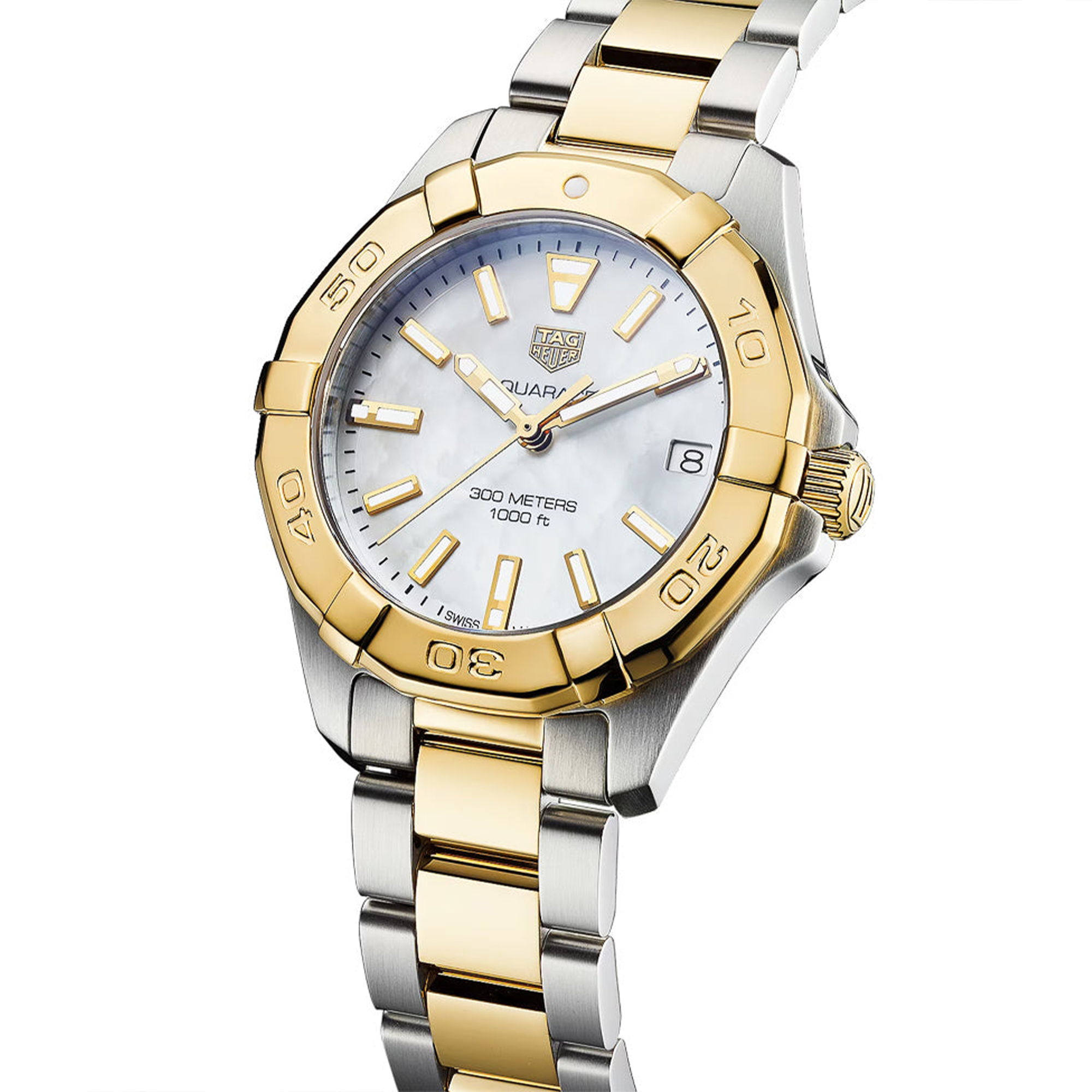 TAG Heuer Aquaracer Women's 32mm Stainless Steel & Yellow IP Two-Tone Quartz Watch WBD1320.BB0320