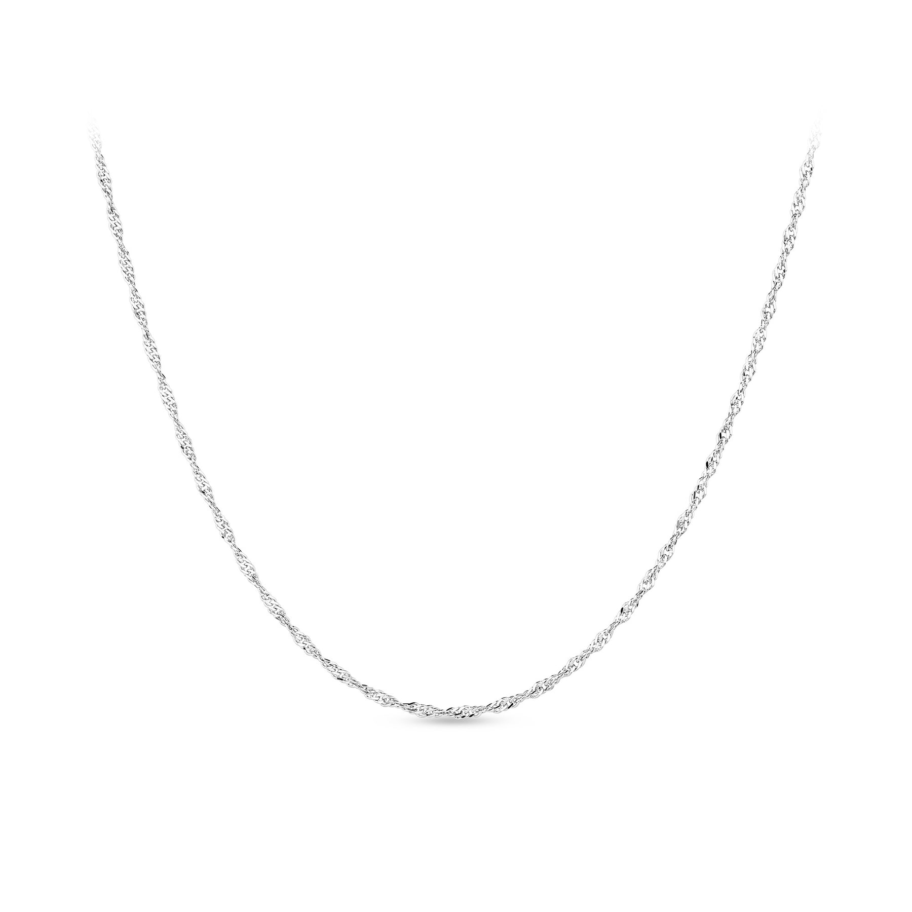 Singapore Link Chain in Sterling Silver