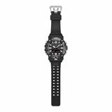 Casio G-SHOCK GGB100XMB-1A Mudmaster analogue digital watch with black resin band, metal bezel, Bluetooth connectivity, and quad sensor outdoor functions.