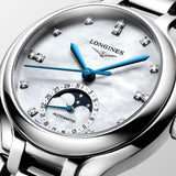 Longines PrimaLuna Automatic Moon Phase Men's 34mm Watch L8.126.4.87.6