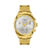Tissot PR100 Men's 40mm Gold PVD Quartz Chronograph Watch T150.417.33.031.00