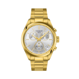 Tissot PR100 Men's 40mm Gold PVD Quartz Chronograph Watch T150.417.33.031.00