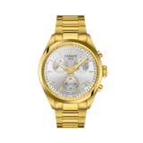 Tissot PR100 Men's 40mm Gold PVD Quartz Chronograph Watch T150.417.33.031.00