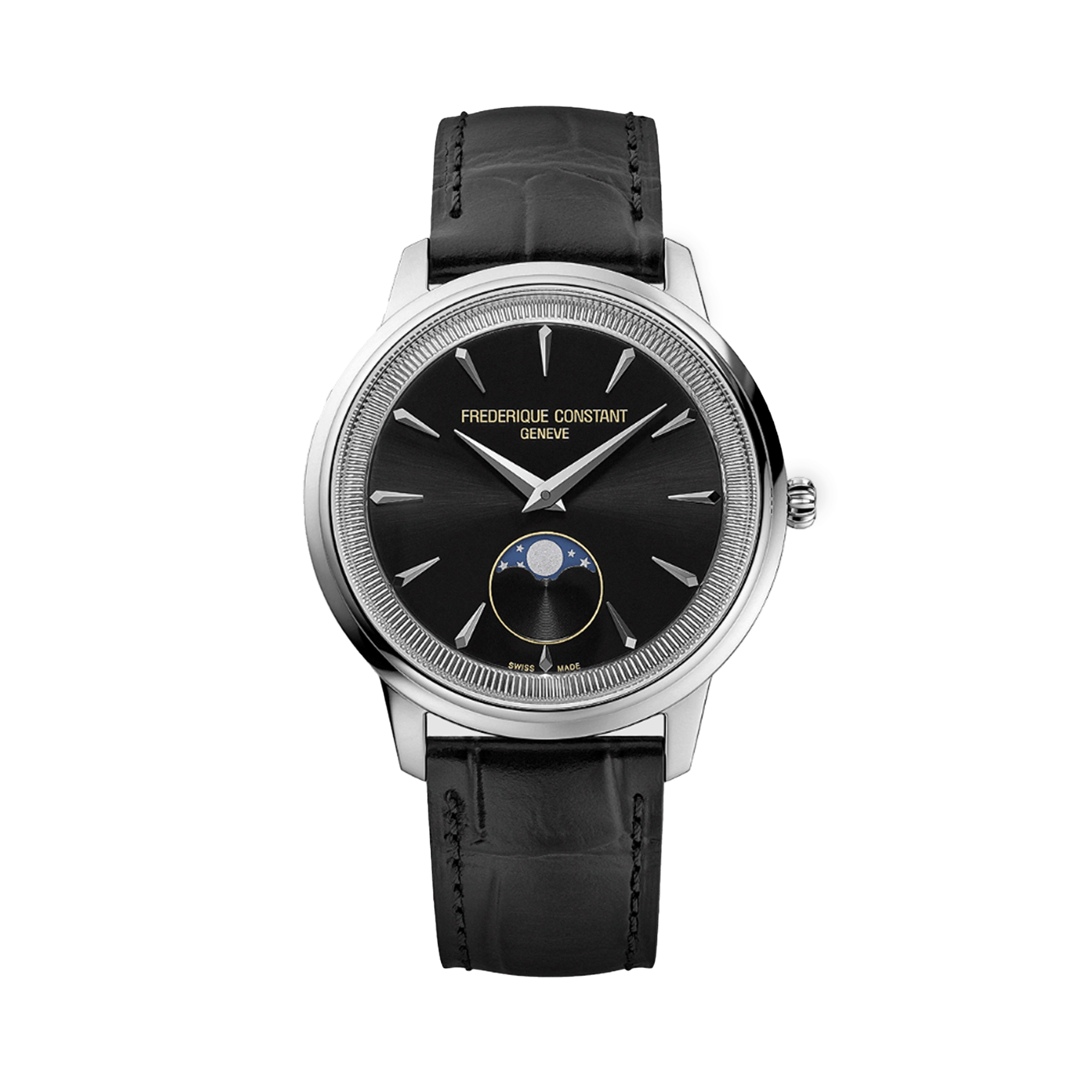 Frederique Constant 37mm Quartz Moonphase Watch FC-206B3S6