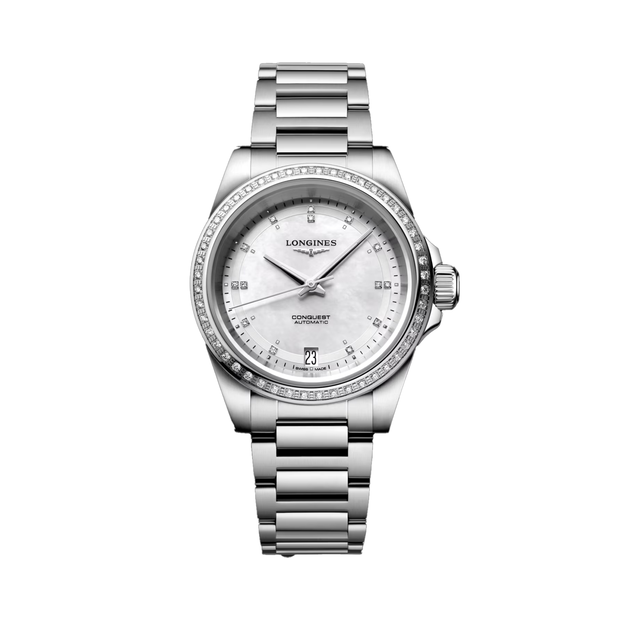 Longines Conquest Women's 34mm Stainless Steel Automatic Watch L3.430.0.87.6