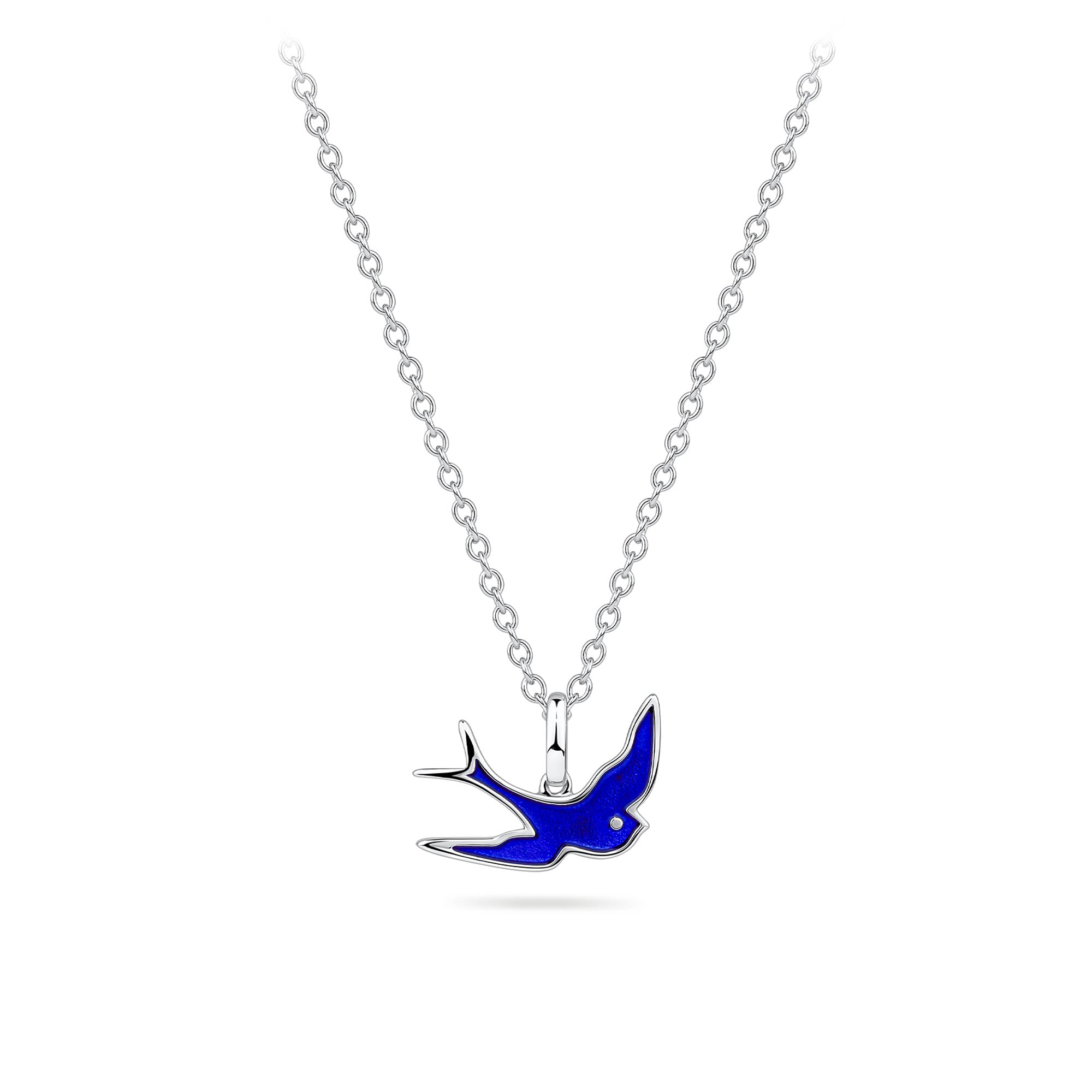 Bluebird of Happiness Children's Pendant in Sterling Silver