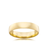 Barrel Ezi Wedding Ring in 9ct Yellow Gold