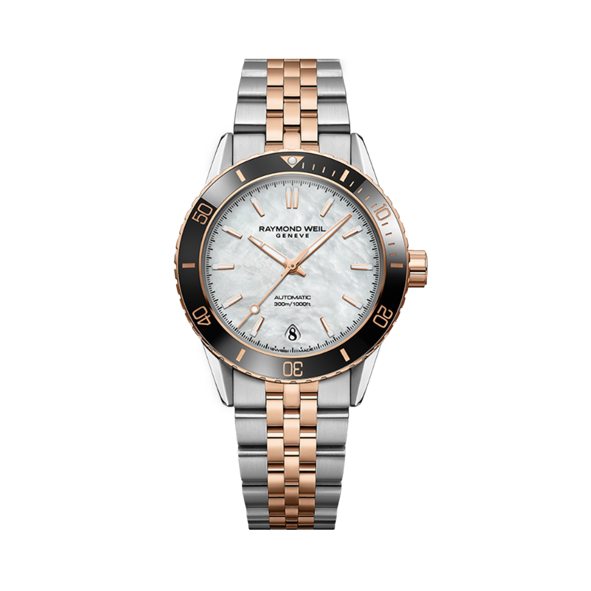 Raymond Weil Freelancer Women's 36mm Mother of Pearl Automatic Watch 2755-S51-97001