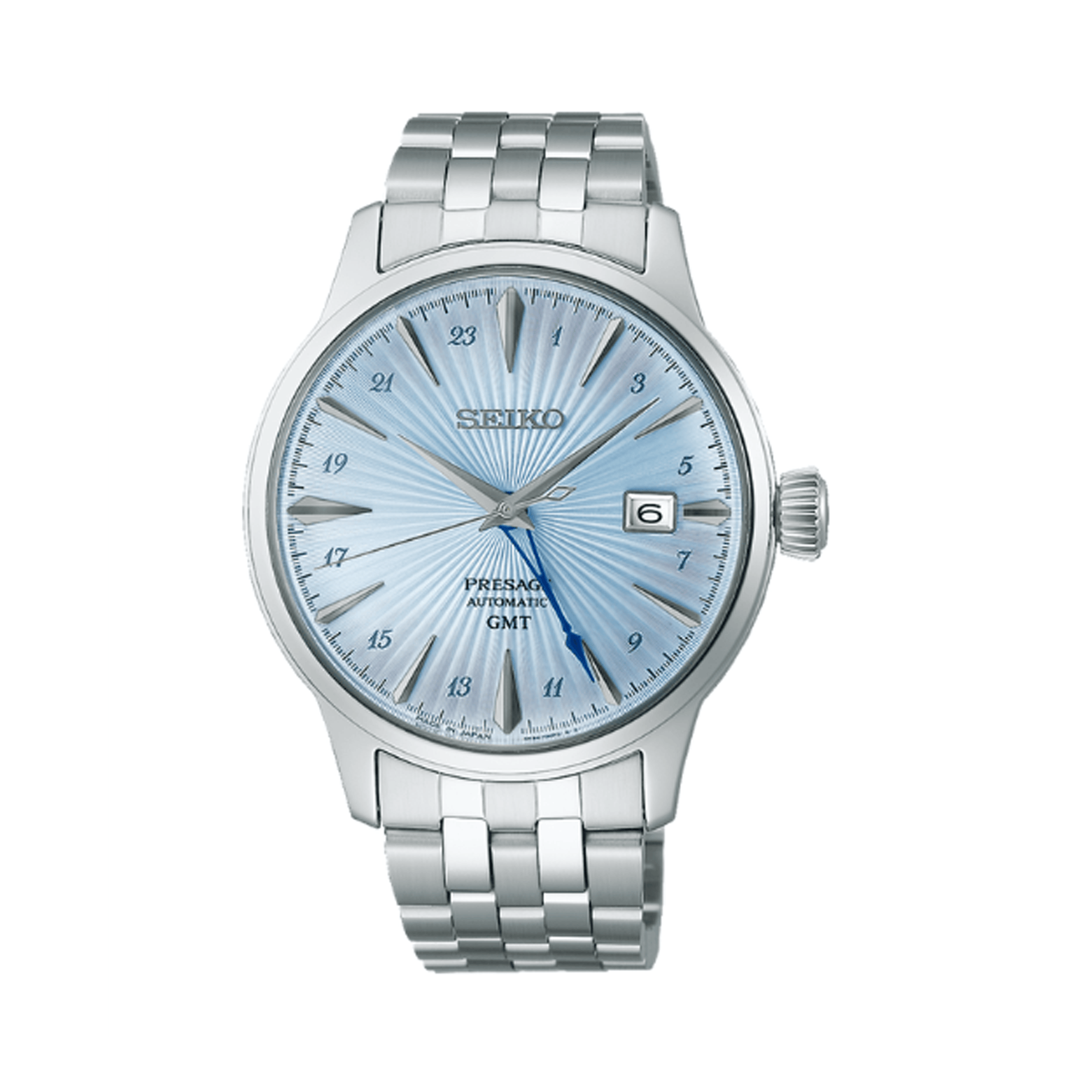 Seiko Presage Men's 40.50mm Automatic GMT Watch SSK037J
