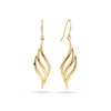 Twist Drop Earrings in 9ct Yellow Gold