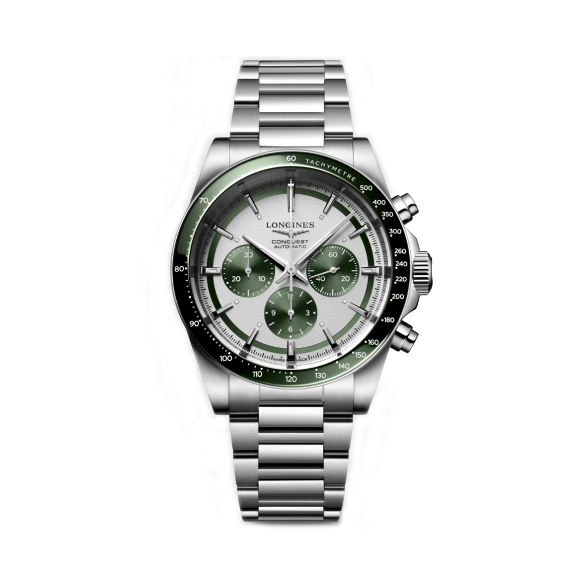 Longines Conquest Men's 42mm Stainless Steel Automatic Chronograph Watch L3.835.4.02.6