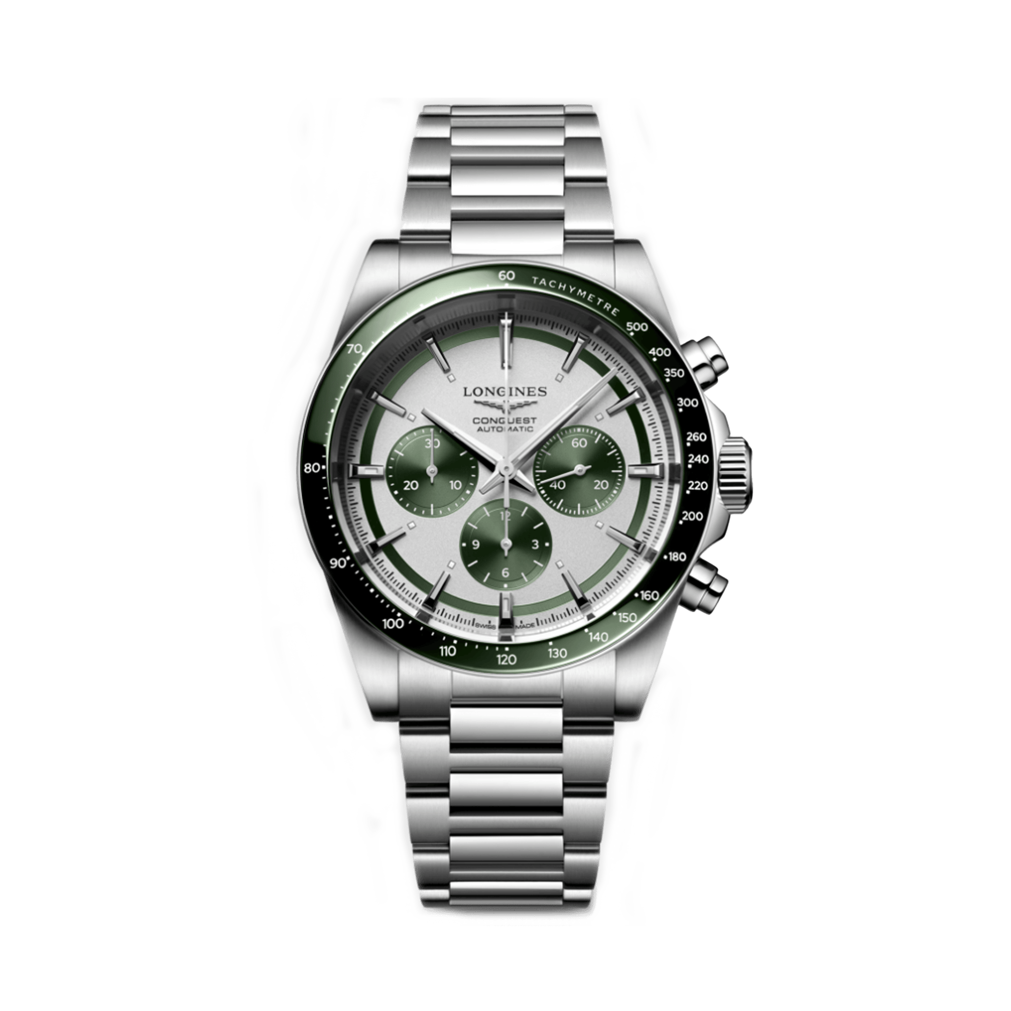 Longines Conquest Men's 42mm Stainless Steel Automatic Chronograph Watch L3.835.4.02.6