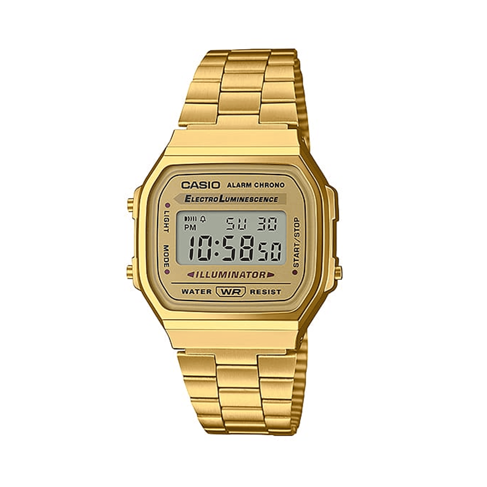 Casio Vintage Gold Plated Quartz Watch A168WG-9