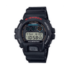 Casio G-SHOCK DW6900U-1D digital sport watch with black resin band, triple graph display, and shock-resistant design.