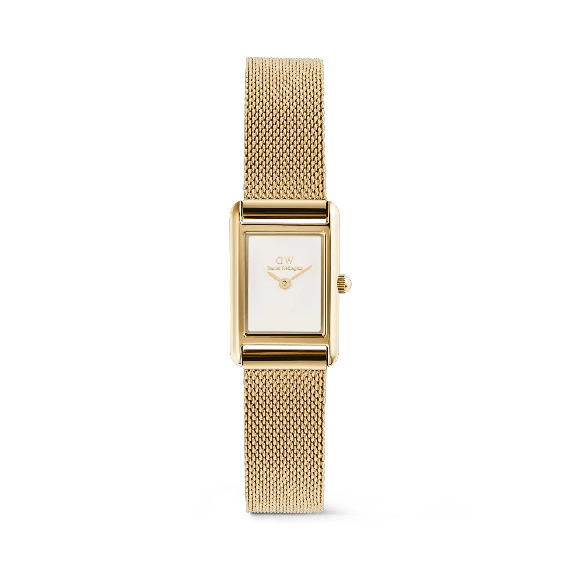 Gold Daniel Wellington Bound Quartz Women's Watch with white dial