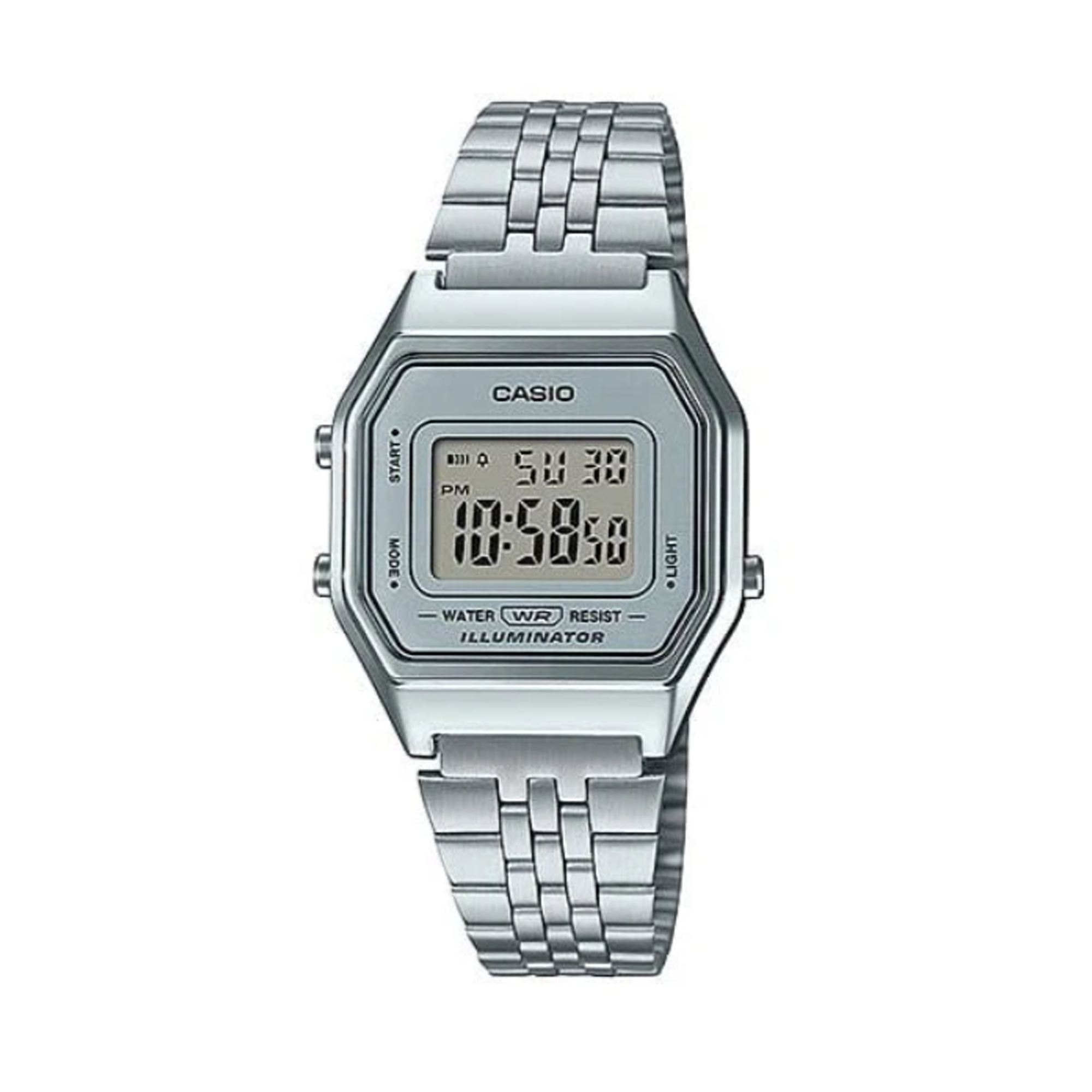 Casio Vintage Silver Plated Quartz Watch LA680WA-7D