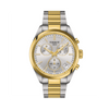 Tissot PR100 Men's 40mm Stainless Steel & Yellow IP Quartz Chronograph Watch T150.417.22.031.00
