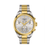 Tissot PR100 Men's 40mm Stainless Steel & Yellow IP Quartz Chronograph Watch T150.417.22.031.00