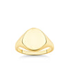 Round Signet Ring in 9ct Yellow Gold