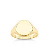Round Signet Ring in 9ct Yellow Gold