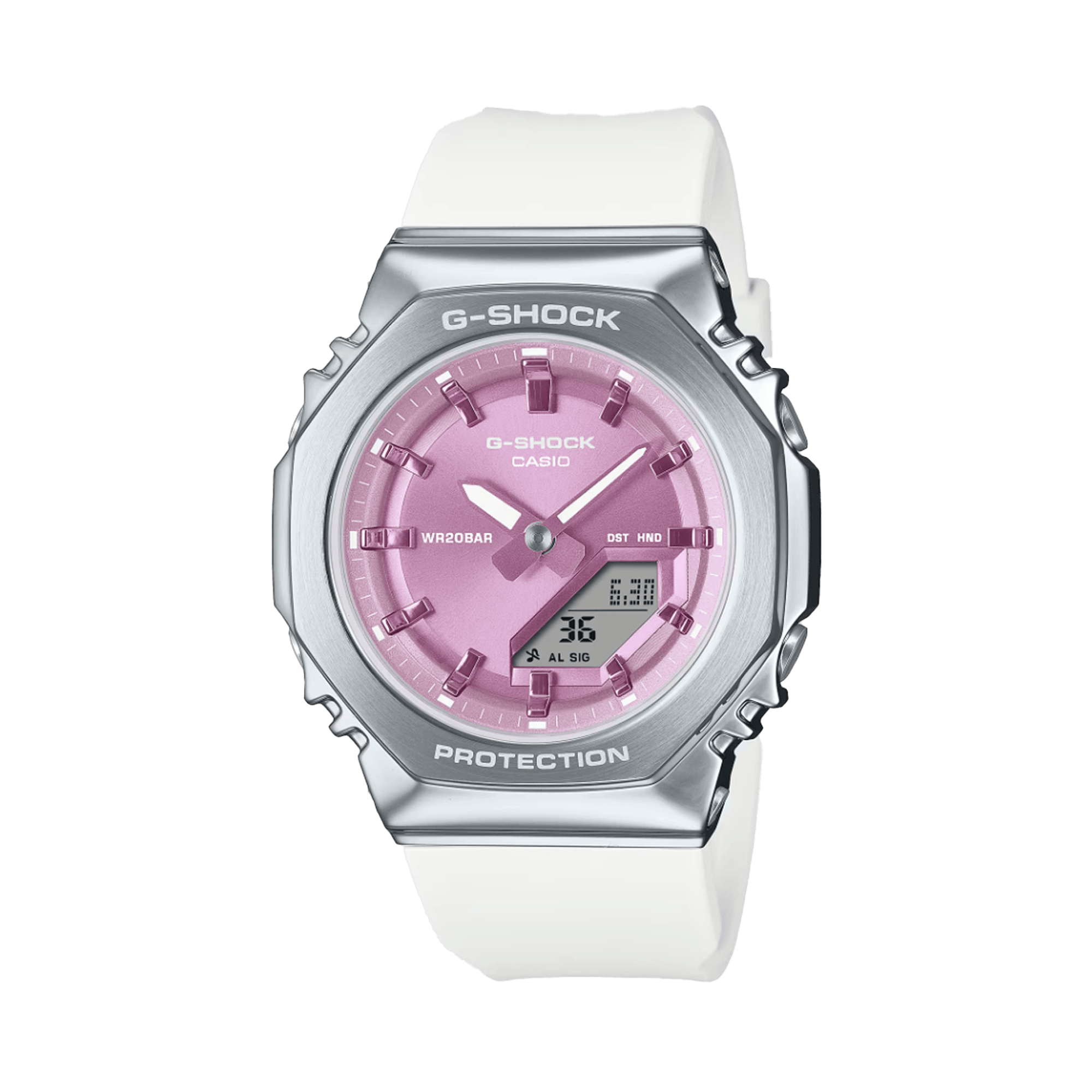 Casio G-SHOCK Stainless Steel Analogue Digital Watch GMS2110-7A6