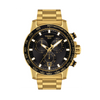 Tissot Supersport Chrono Men's 45.50mm Gold PVD Quartz Chronograph Watch T125.617.33.051.01