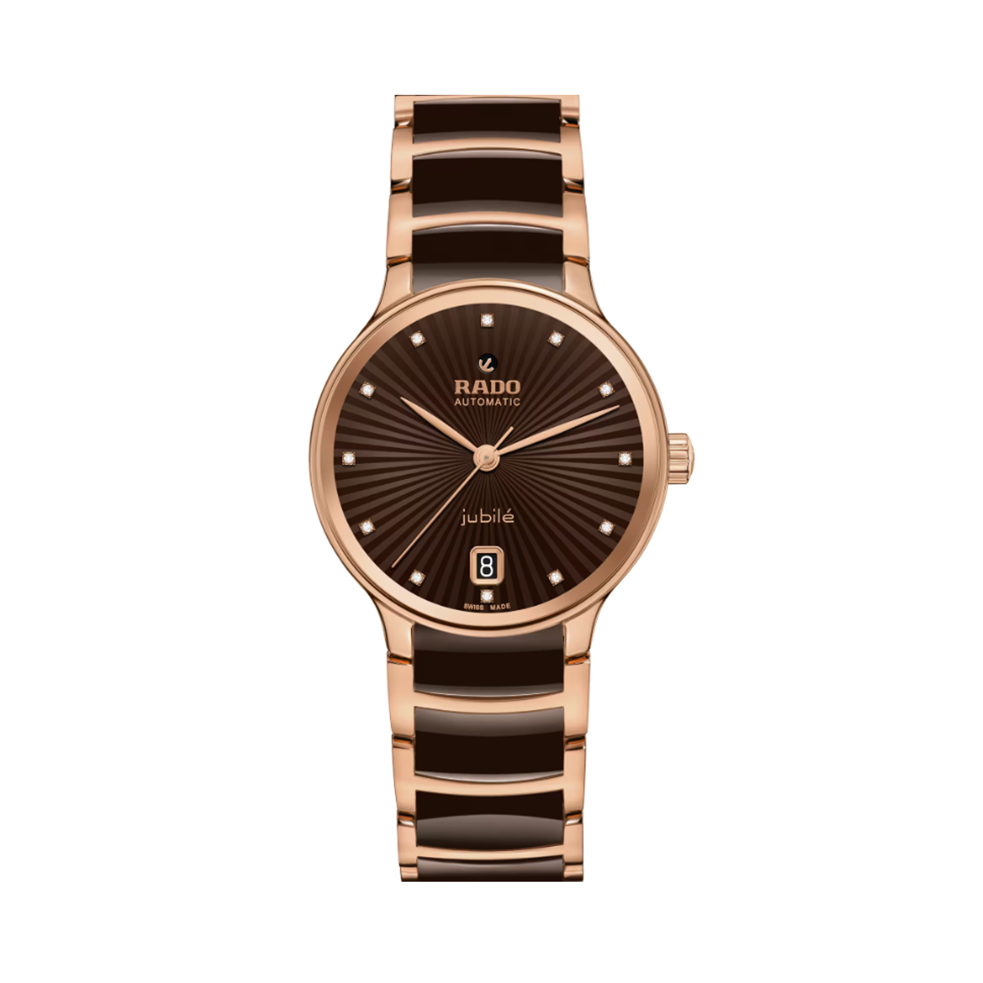 Rado Centrix Women's 35mm Automatic Ceramic & Rose PVD Watch R30 037 732