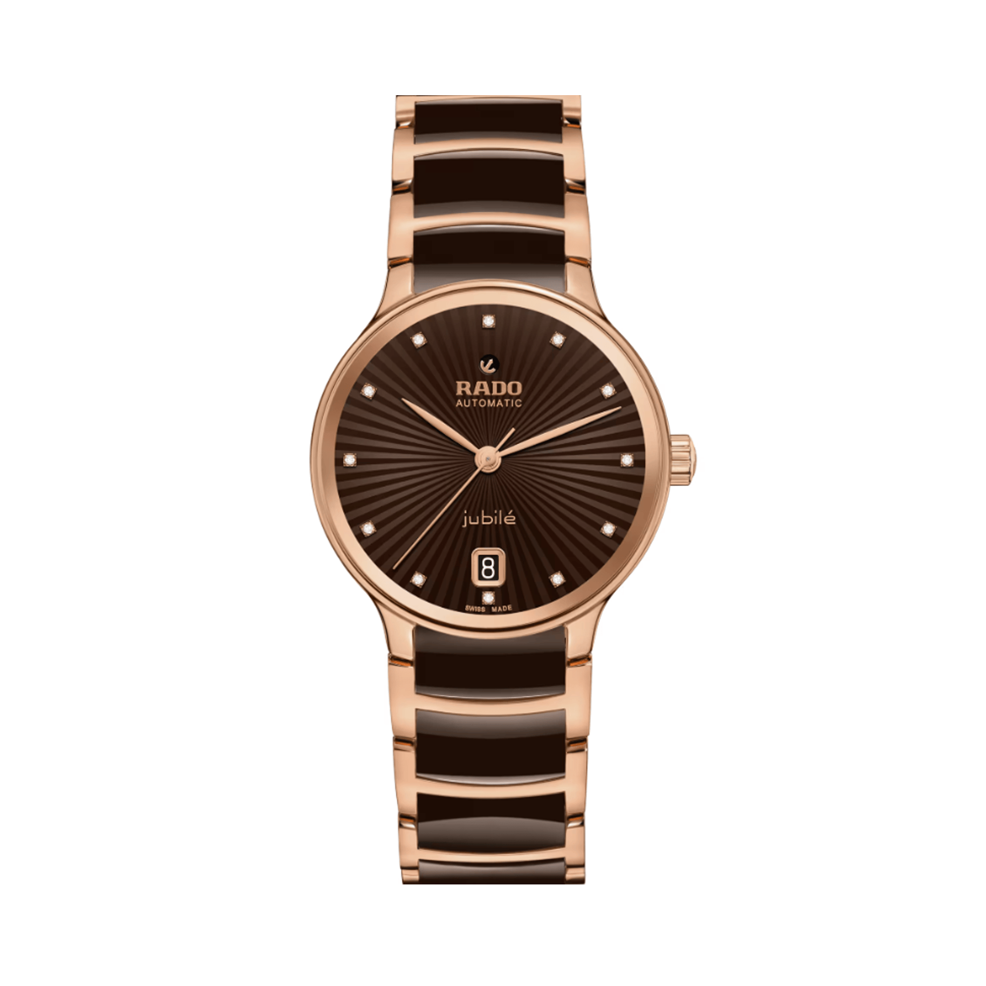Rado Centrix Women's 35mm Automatic Ceramic & Rose PVD Watch R30 037 732