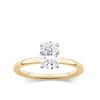 Everlasting 1.25ct TW Oval Lab-Grown Diamond Solitaire Engagement Ring in 18ct Yellow and White Gold