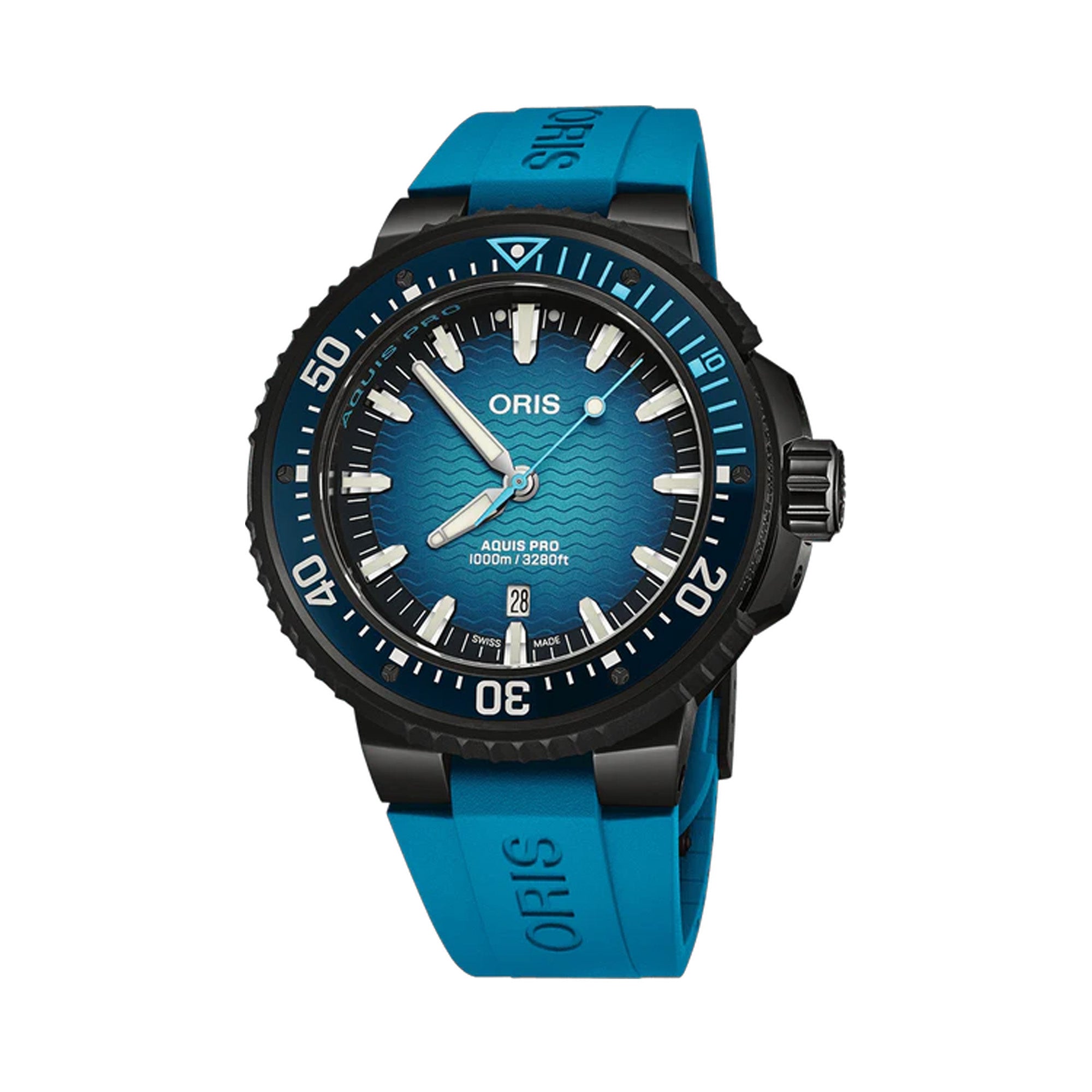 Oris Aquis Automatic Men's 49.50mm Watch 733 7801 7255-SET