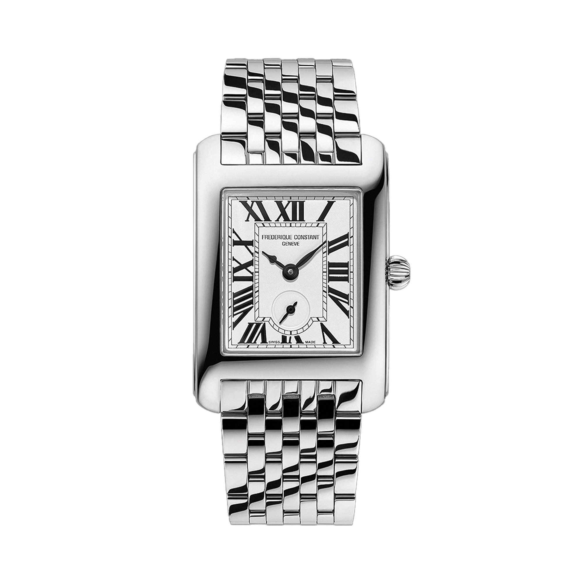Frederique Constant Carree 25 x 27mm Quartz Stainless Steel Watch FC-235S2C6B