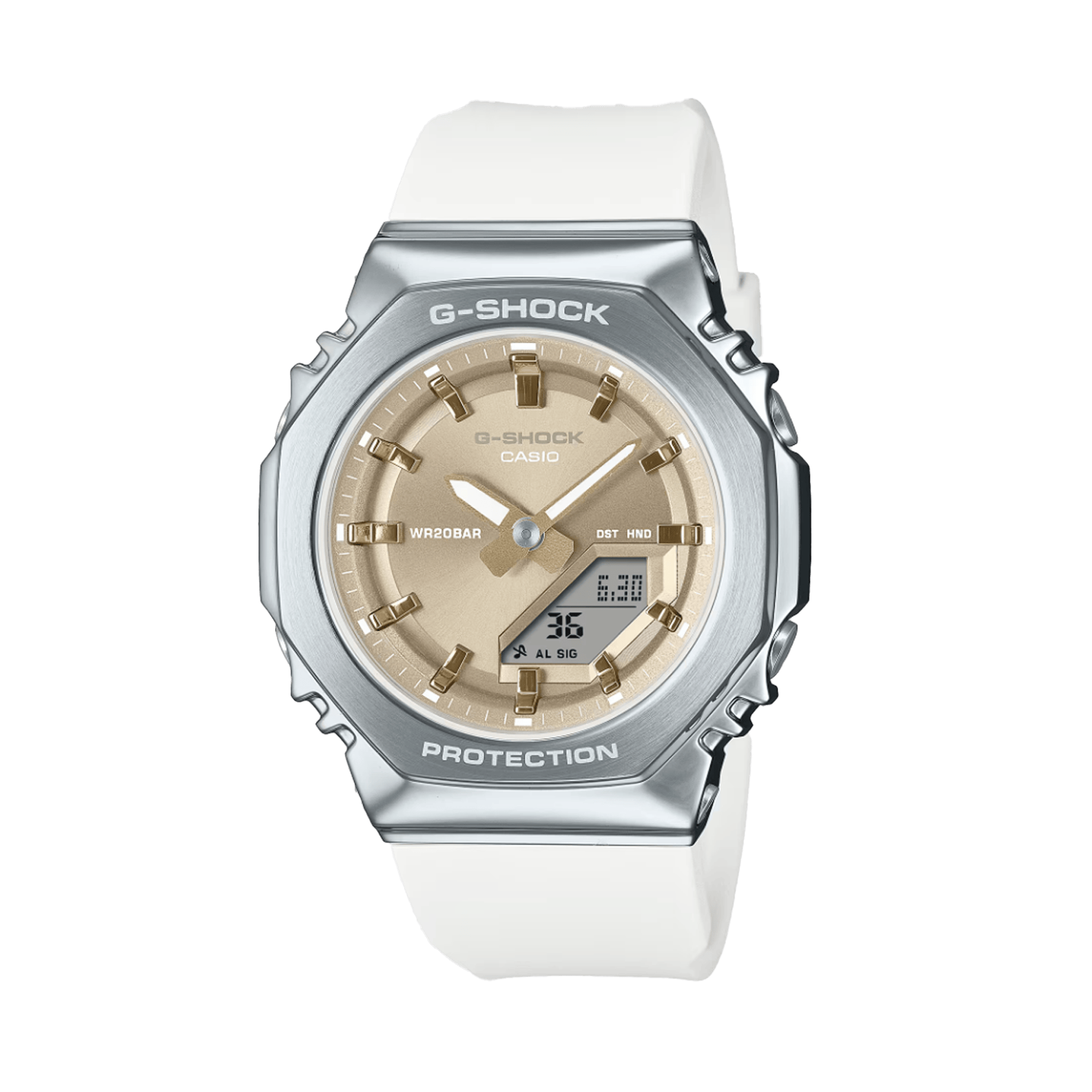 Casio G-SHOCK Stainless Steel Analogue Digital Watch GMS2110-7A9