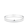 Half Round Bangle in Sterling Silver