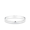 Half Round Bangle in Sterling Silver