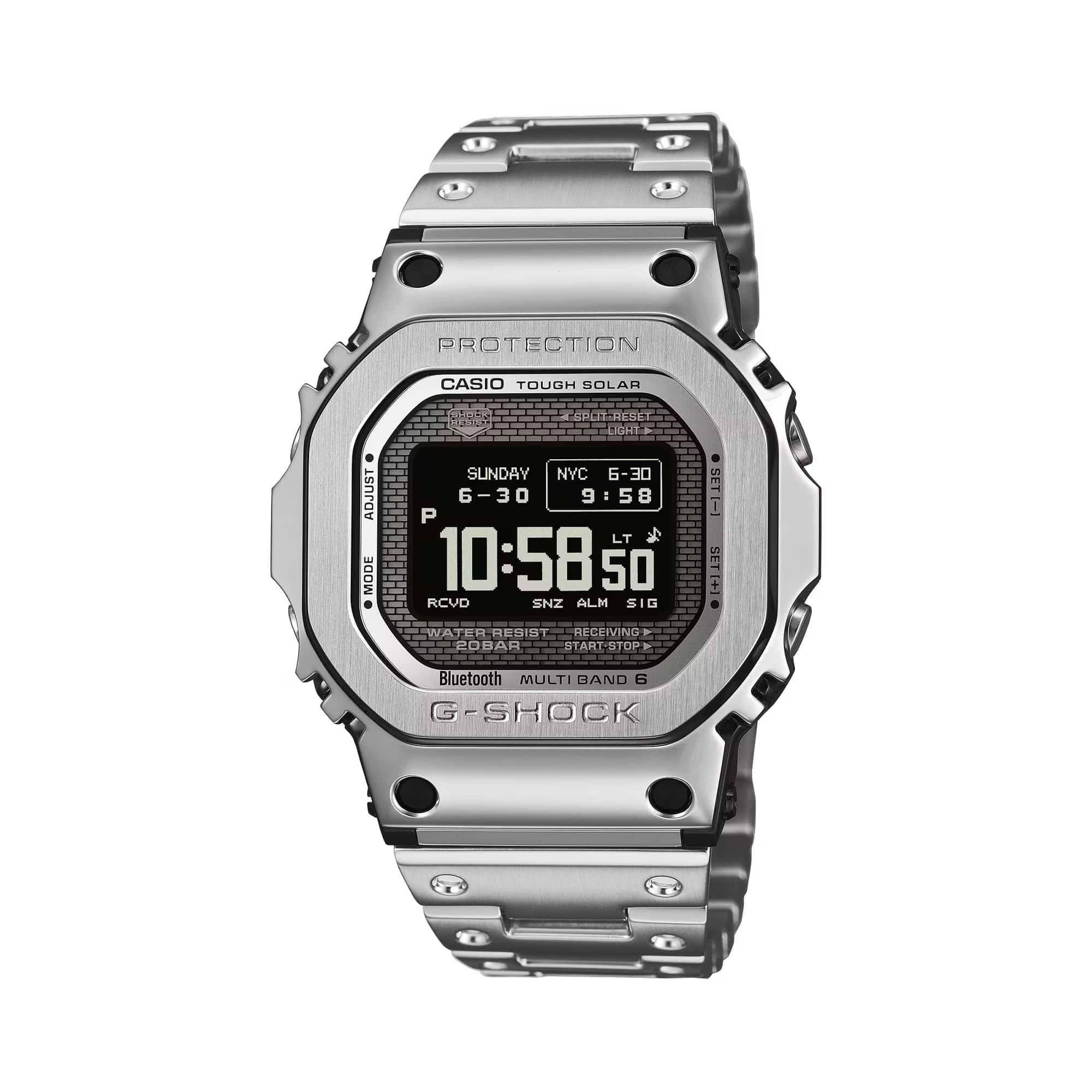 Casio G-Shock Full Metal Solar GMWBZ5000D-1D Silver Digital Men's Watch