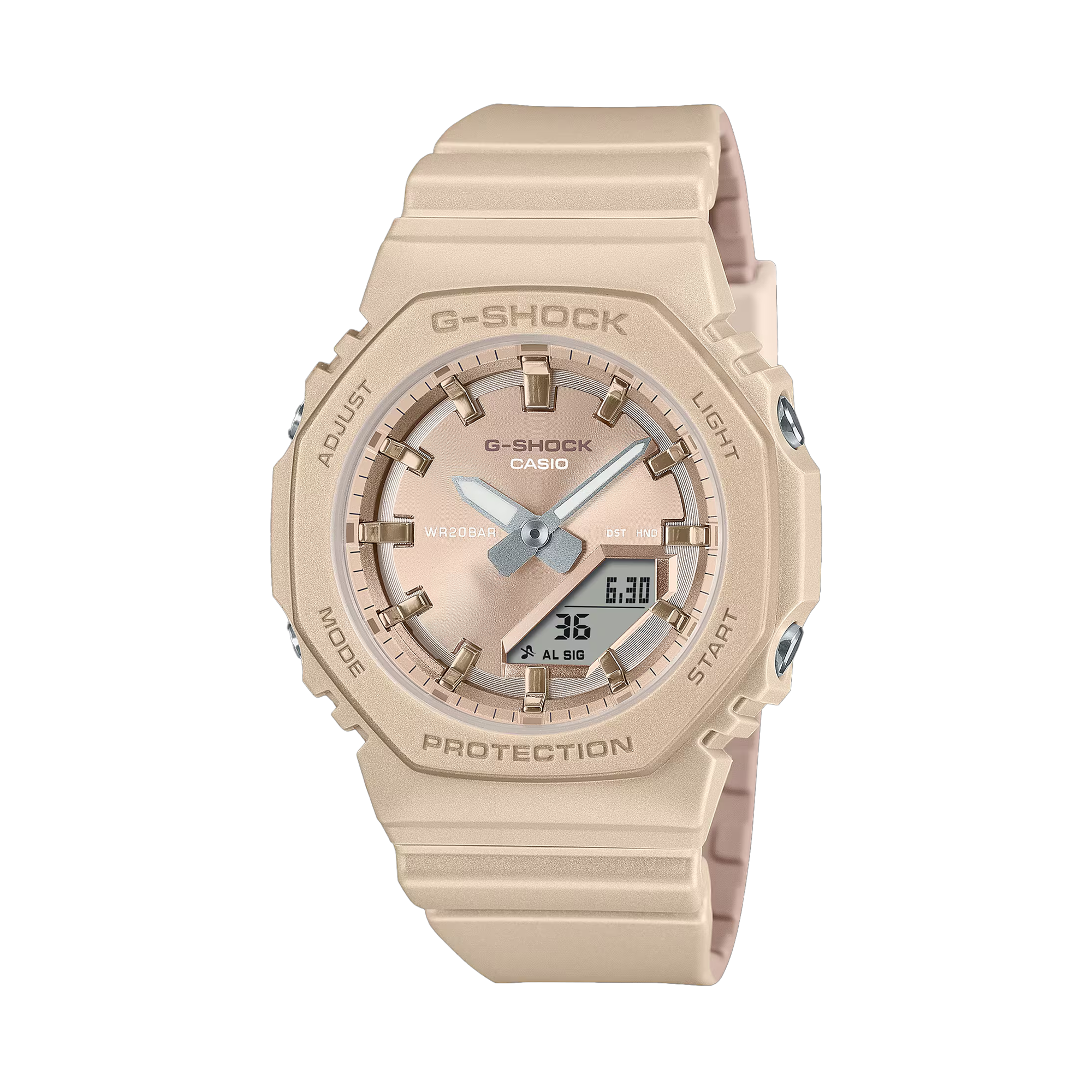 Casio G-SHOCK Resin Analogue Digital Watch GMAP2100ST-9AD