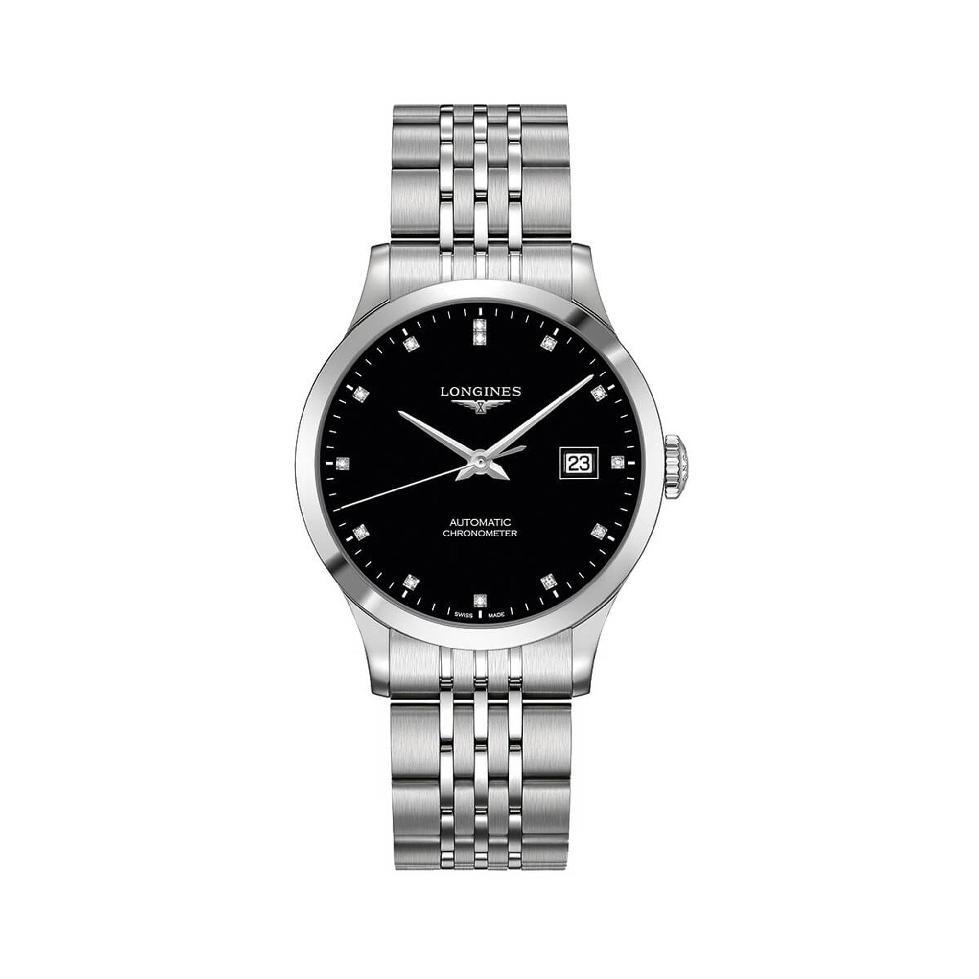 Longines Record Automatic Men's 38.50mm Watch L2.820.4.57.6