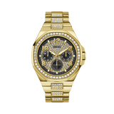 Guess Men's 46mm Gold PVD Quartz Watch GW0785G2